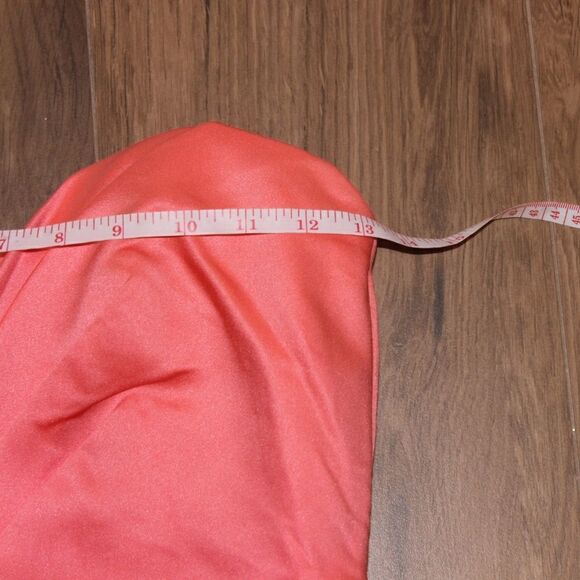 David's Bridal  Silk Orange Strapless Mini Dress Women Size 2 - Picture 9 of 10